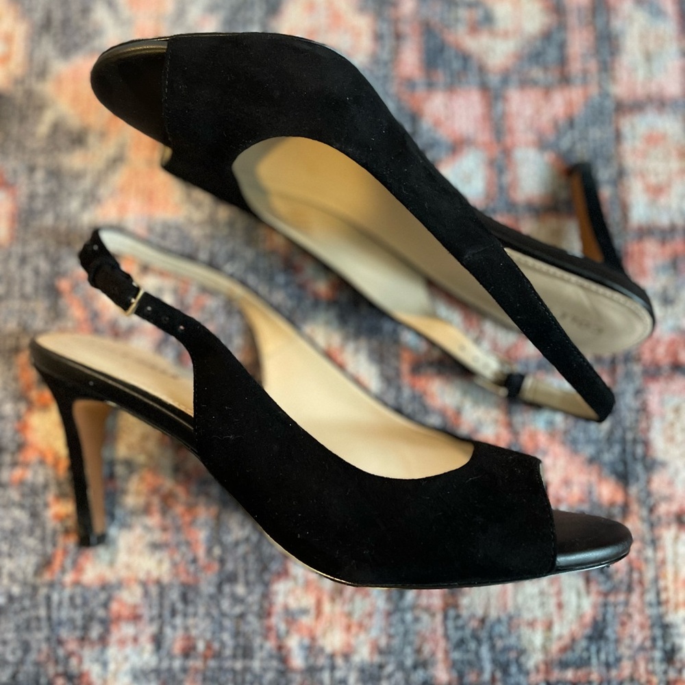 Cole Haan Elegant Black Slingback Heels